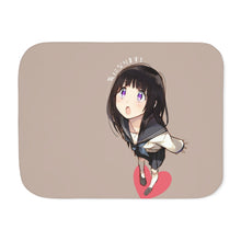 Load image into Gallery viewer, Eru Chitanda  Looking up Sherpa Blanket
