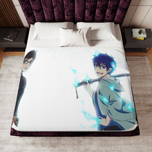 Load image into Gallery viewer, Blue Exorcist Sherpa Blanket
