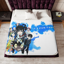 Load image into Gallery viewer, Blue Exorcist Sherpa Blanket
