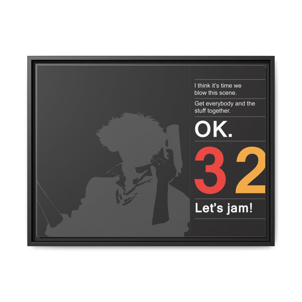 Anime Cowboy Bebop Canvas Framed Art Print