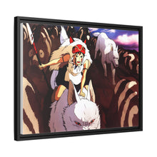 Load image into Gallery viewer, Anime Princess Mononoke Canvas Framed Art Print
