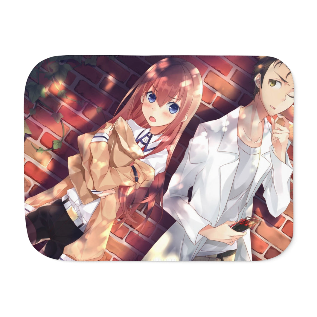 Makise Kurisu & Rintarou Okabe Sherpa Blanket