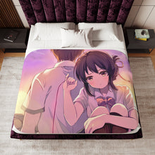 Load image into Gallery viewer, Your Name. Sherpa Blanket
