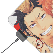 Load image into Gallery viewer, Blue Exorcist RGB LED Mouse Pad (Desk Mat)
