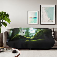 Load image into Gallery viewer, Anime Princess Mononoker Sherpa Blanket
