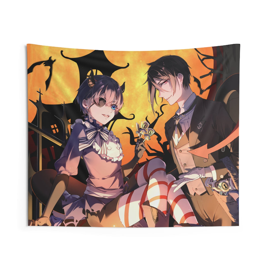 Black Butler Indoor Wall Tapestry
