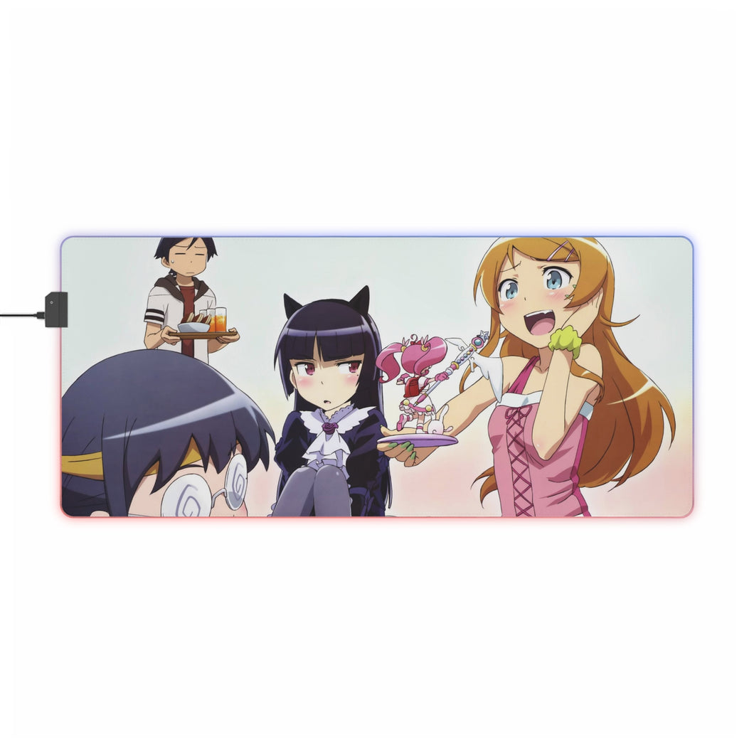 Oreimo Kirino Kousaka, Saori Makishima, Meruru RGB LED Mouse Pad (Desk Mat)