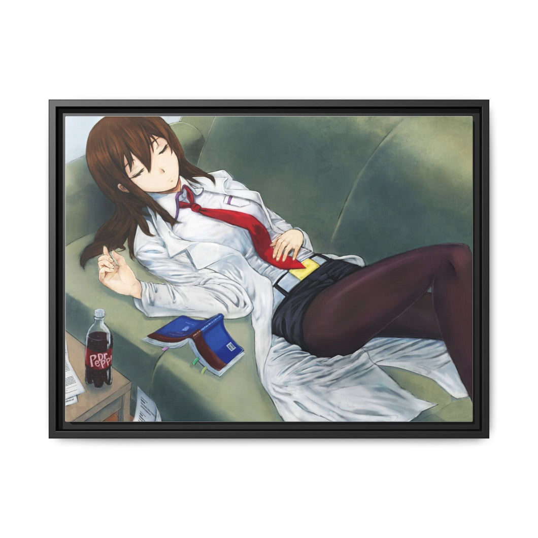 Makise Kurisu Canvas Framed Art Print