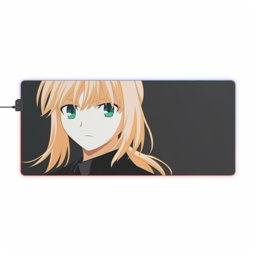 Saber (Fate Series) RGB LED Mouse Pad (Desk Mat)