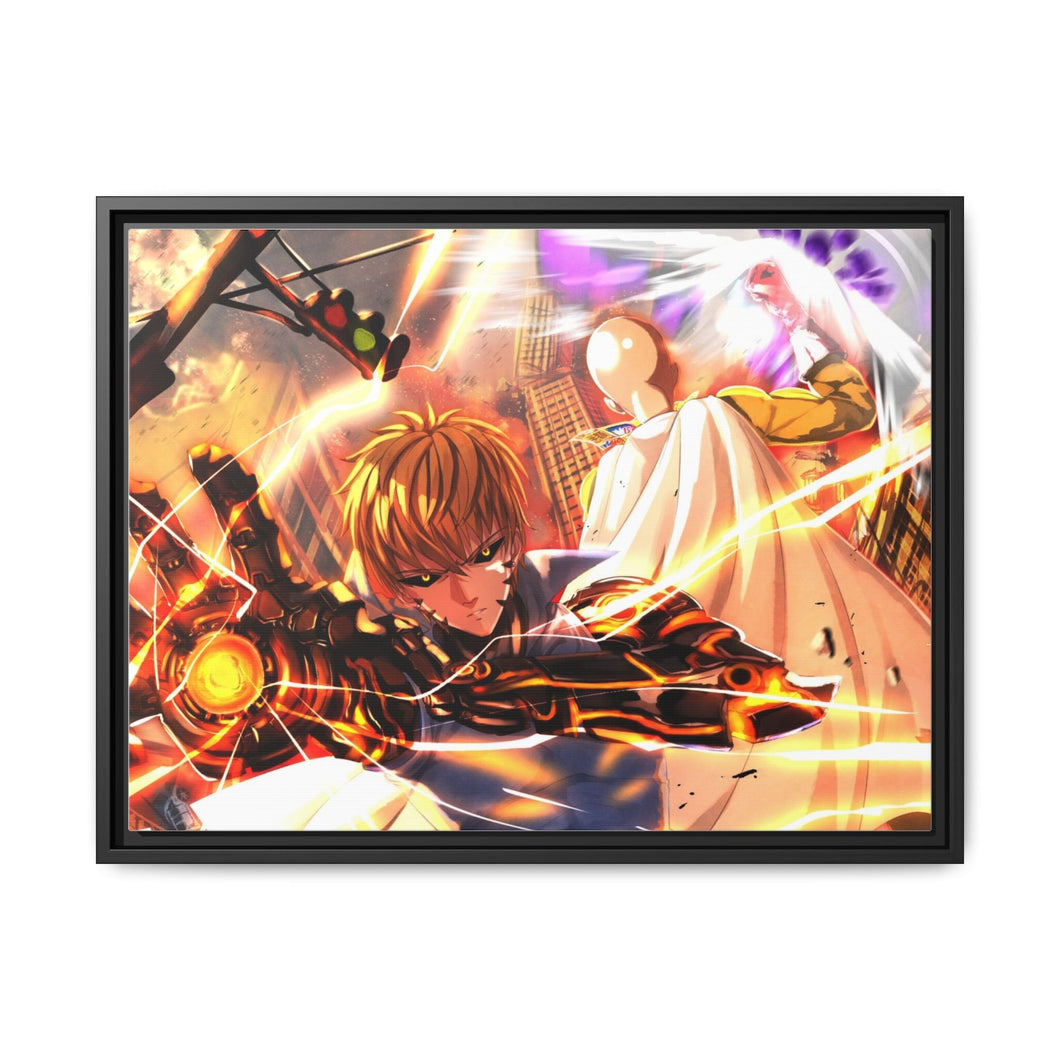 Anime One-Punch Man Canvas Framed Art Print