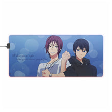 Load image into Gallery viewer, Free! Rin Matsuoka, Haruka Nanase RGB LED Mouse Pad (Desk Mat)
