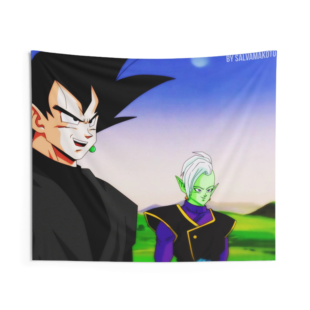 Black Goku and Zamasu Indoor Wall Tapestry
