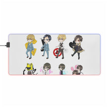 Load image into Gallery viewer, Durarara!! Izaya Orihara, Shizuo Heiwajima, Celty Sturluson, Masaomi Kida, Shinra Kishitani RGB LED Mouse Pad (Desk Mat)
