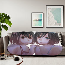 Load image into Gallery viewer, Mei and Fujioka Misaki Sherpa Blanket
