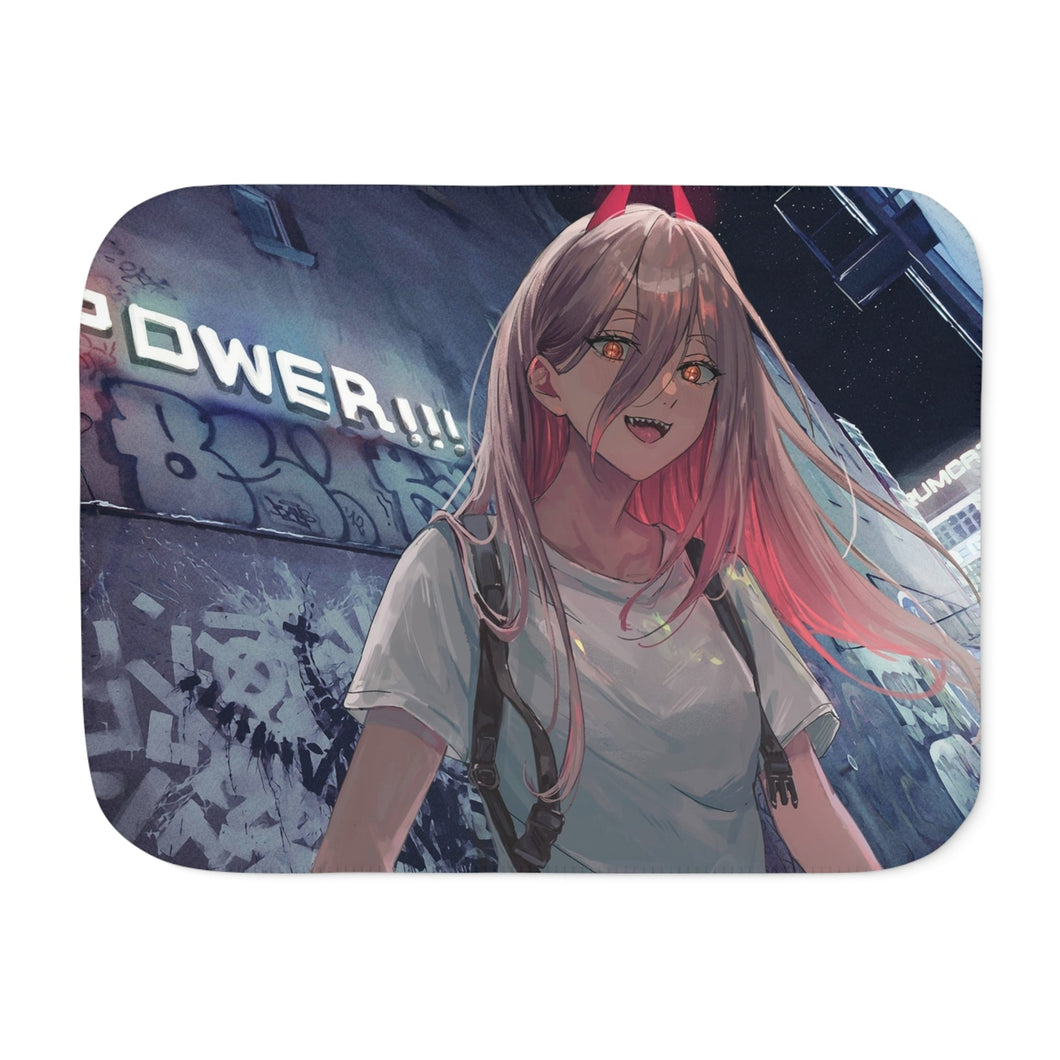 Chainsaw Man Sherpa Blanket