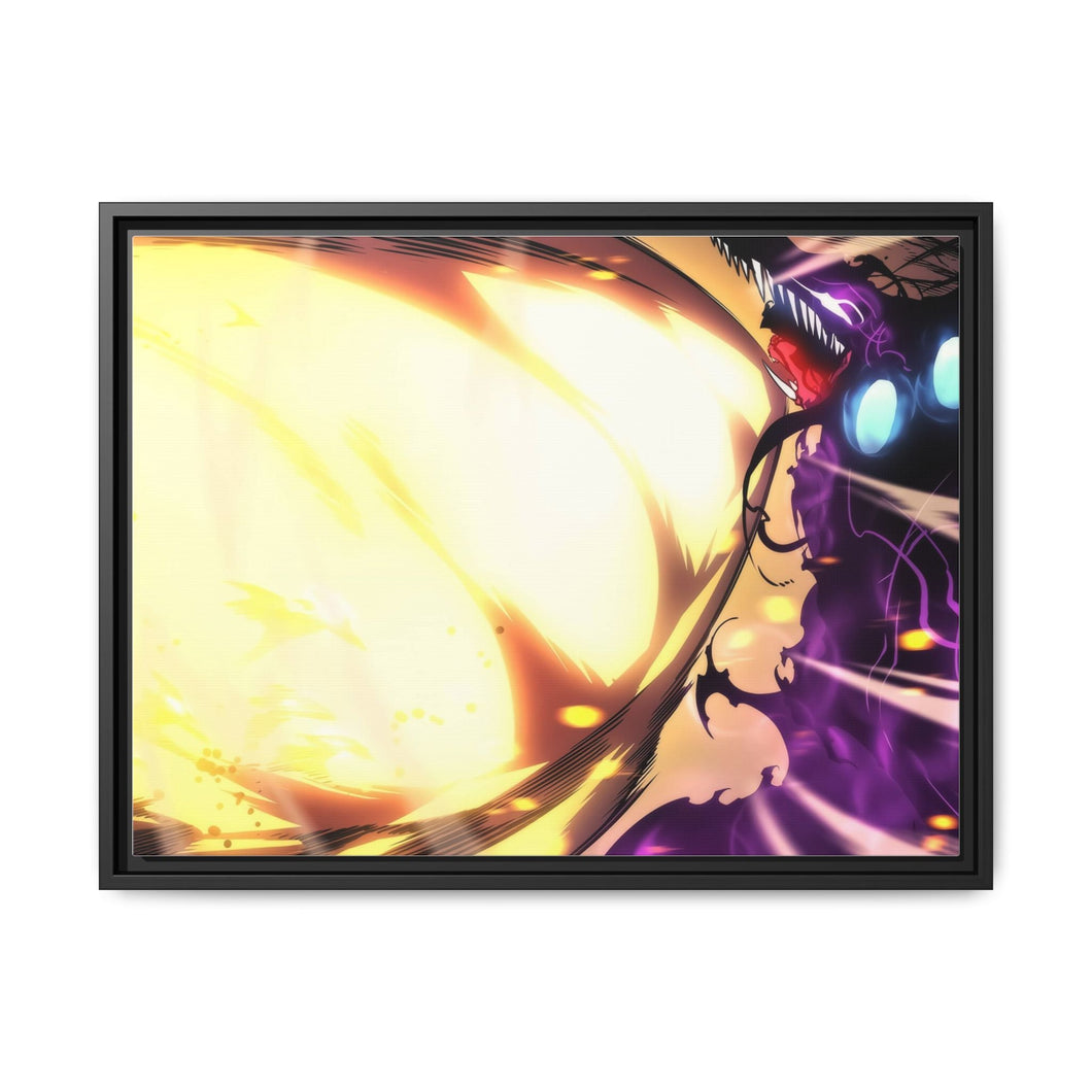 Anime Solo Leveling Canvas Framed Art Print