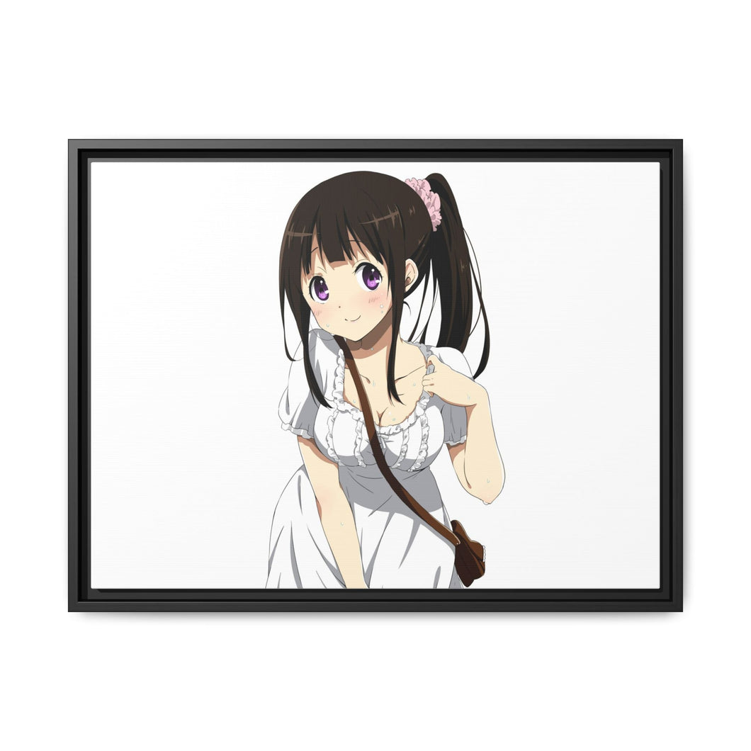 Eru Chitanda  Smile Canvas Framed Art Print