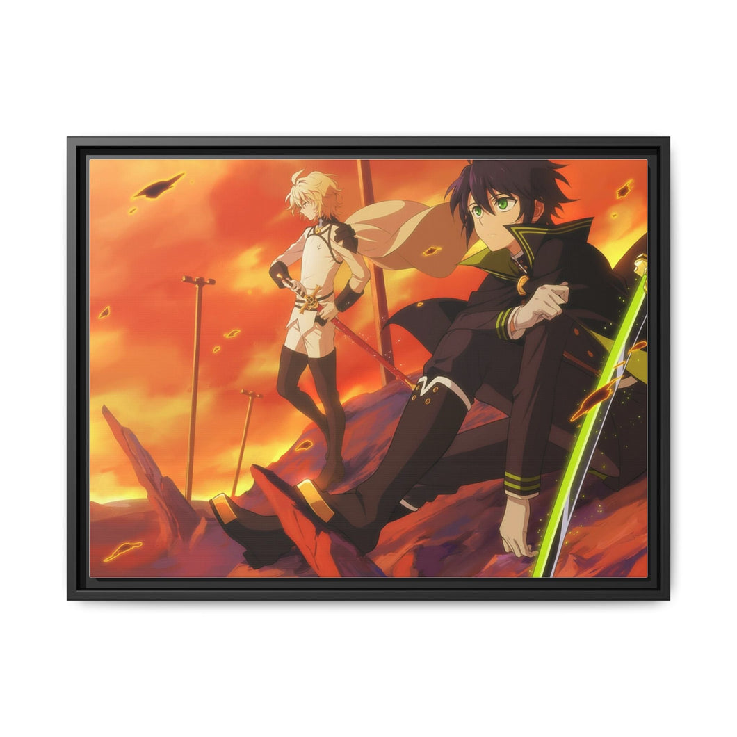 Anime Seraph of the End Canvas Framed Art Print