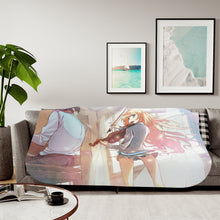 Load image into Gallery viewer, Anime Your Lie in April Sherpa Blanket
