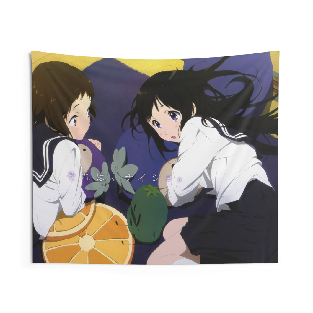 Eru Chitanda  Mayaka Ibara School uniform Indoor Wall Tapestry