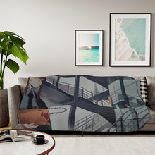 Load image into Gallery viewer, Anime Chainsaw Man Sherpa Blanket
