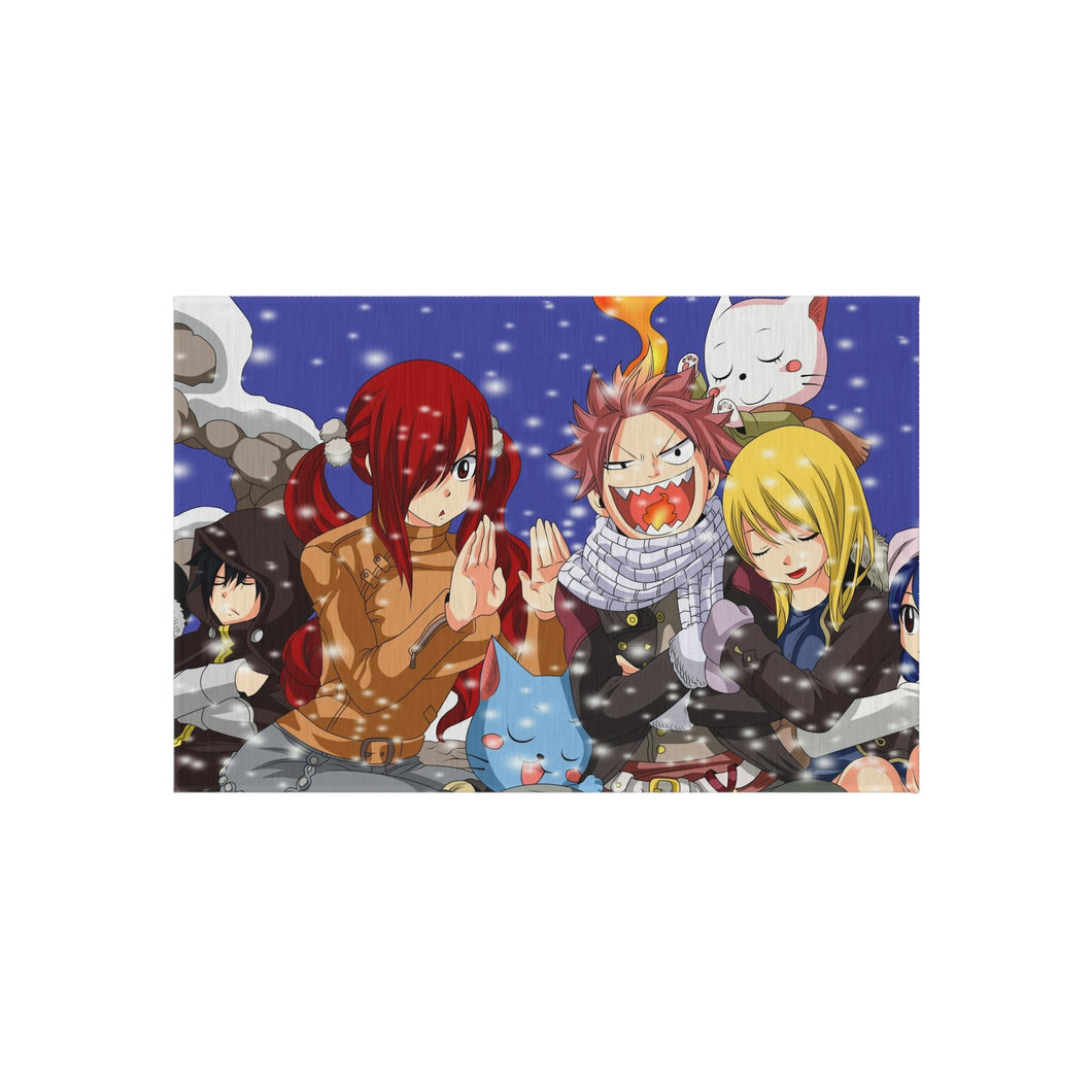 Fairy Tail Natsu Dragneel, Erza Scarlet, Gray Fullbuster, Lucy Heartfilia, Happy Rug
