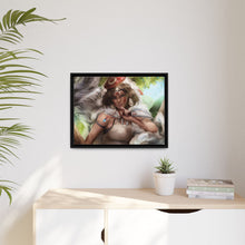 Load image into Gallery viewer, Anime Princess Mononoke Canvas Framed Art Print
