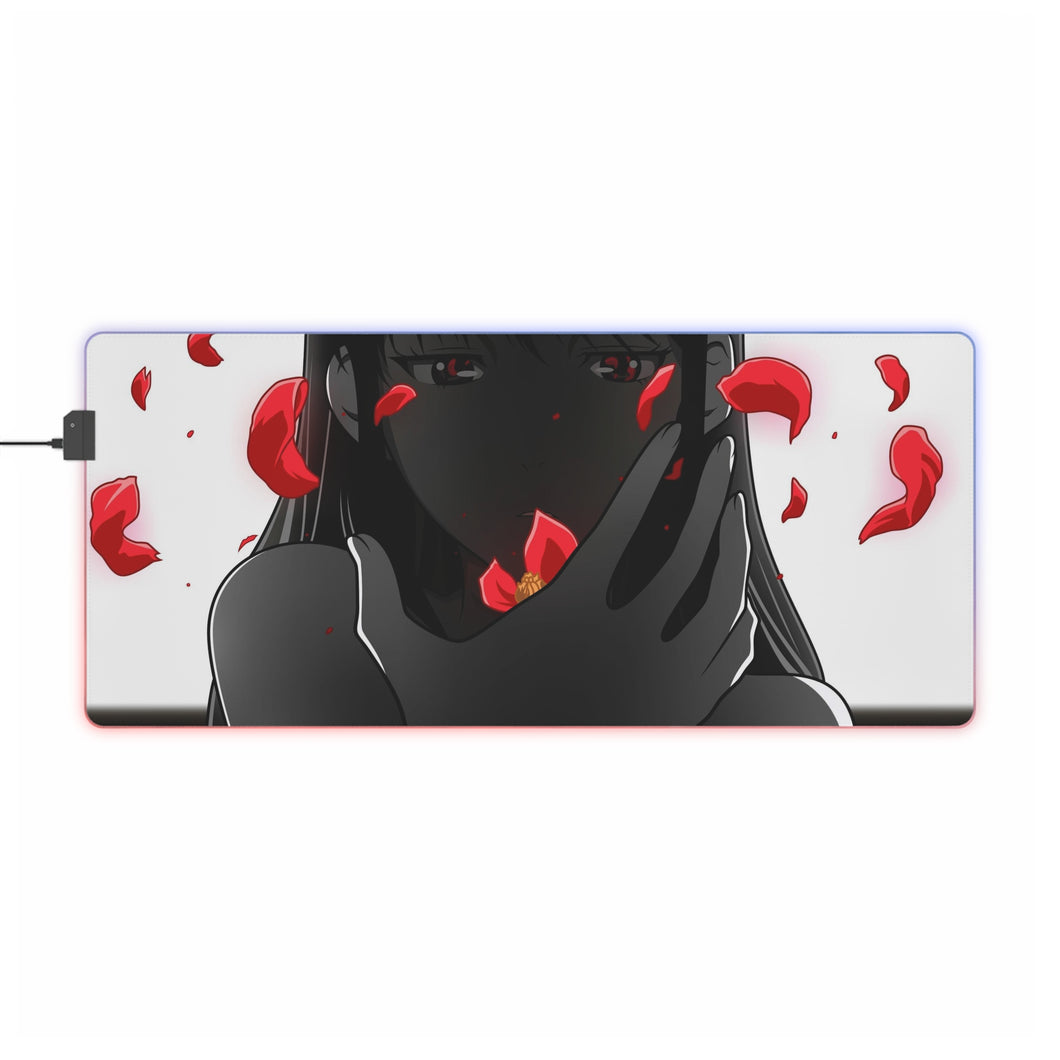 Mika Shimotsuki Flowers RGB LED Mouse Pad (Desk Mat)
