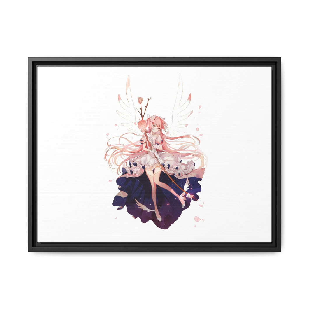Puella Magi Madoka Magica Madoka Kaname Canvas Framed Art Print