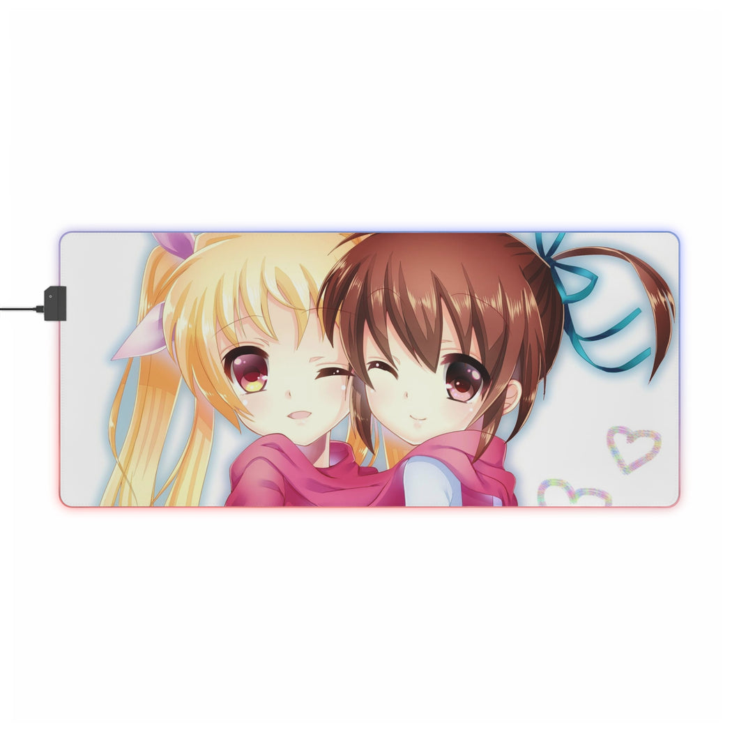 Magical Girl Lyrical Nanoha RGB LED Mouse Pad (Desk Mat)