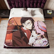 Load image into Gallery viewer, Black Butler Sherpa Blanket
