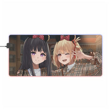Load image into Gallery viewer, Lycoris Recoil Takina Inoue, Chisato Nishikigi RGB LED Mouse Pad (Desk Mat)
