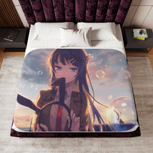 Load image into Gallery viewer, Rascal Does Not Dream Of Bunny Girl Senpai Sherpa Blanket
