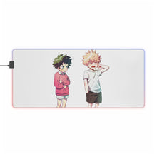 Load image into Gallery viewer, My Hero Academia Izuku Midoriya, Katsuki Bakugou RGB LED Mouse Pad (Desk Mat)
