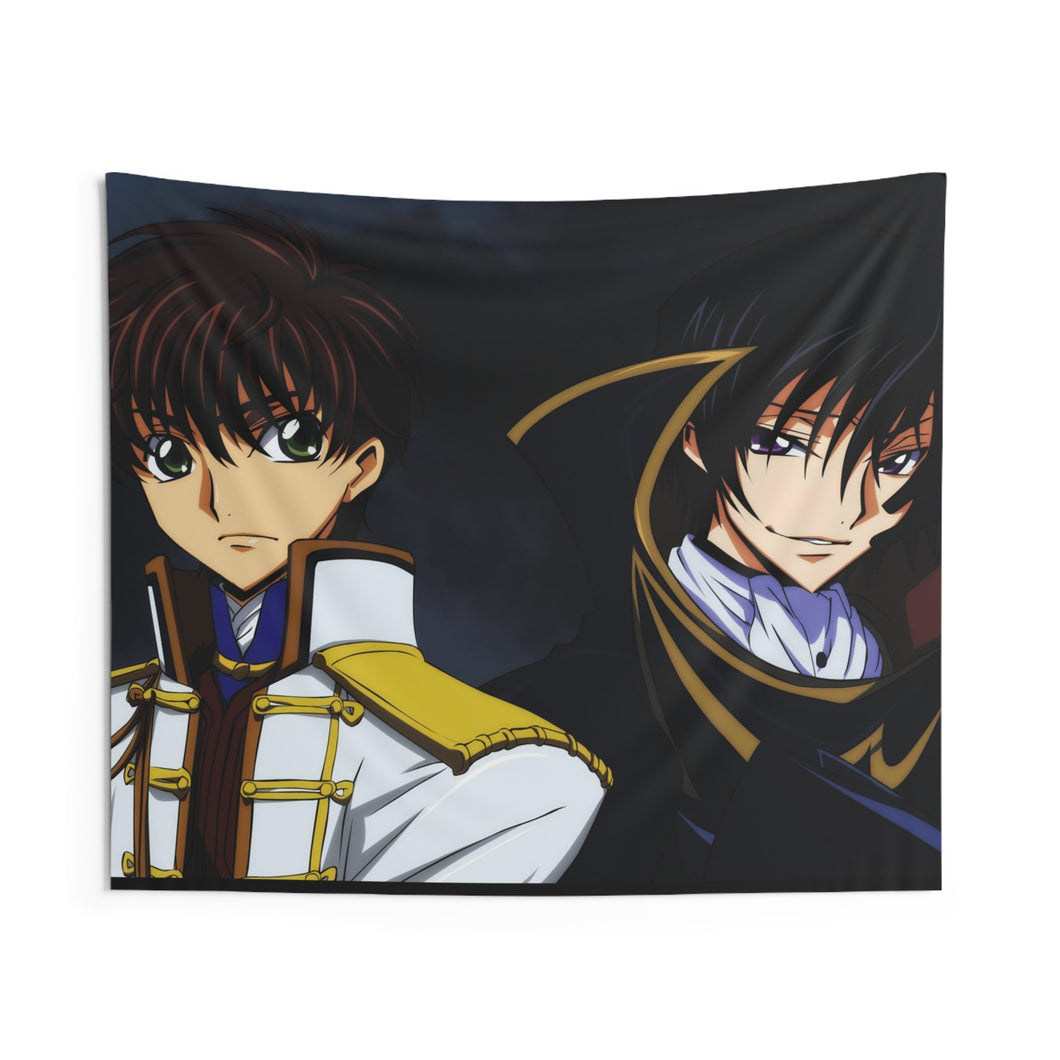 Code Geass Lelouch Lamperouge, Suzaku Kururugi Indoor Wall Tapestry