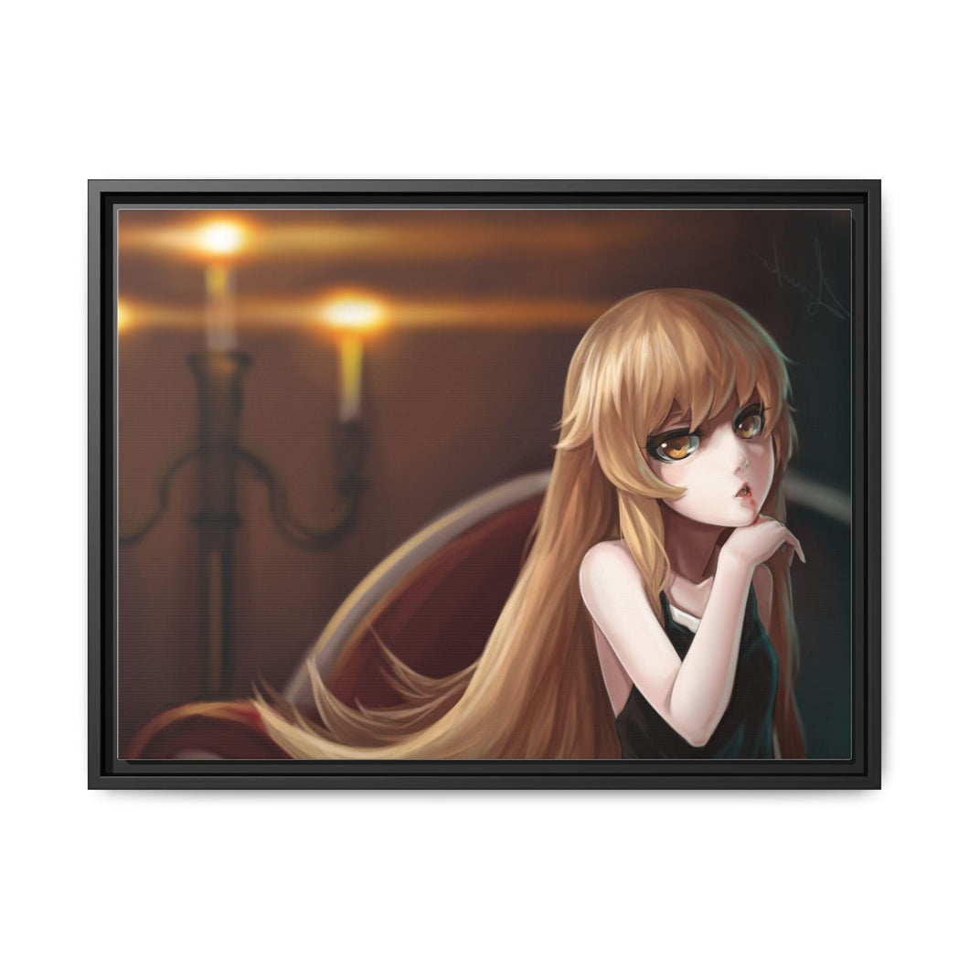 Shinobu Oshino Canvas Framed Art Print