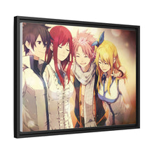 Load image into Gallery viewer, Fairy Tail Natsu Dragneel, Erza Scarlet, Gray Fullbuster, Lucy Heartfilia Canvas Framed Art Print
