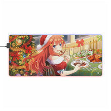 Load image into Gallery viewer, Itsuki Nakano Christmas RGB LED Mouse Pad (Desk Mat)
