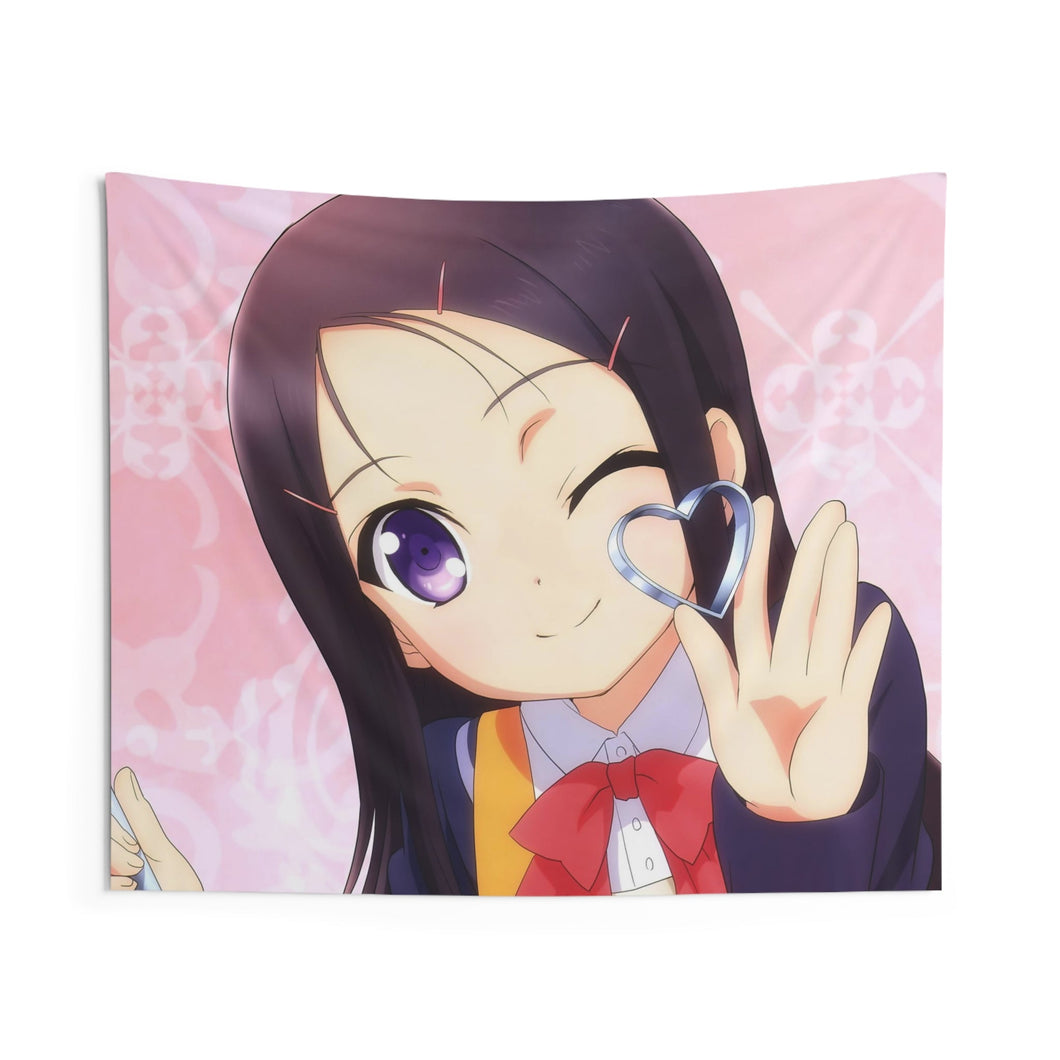 Ayumi Otosaka smilling Indoor Wall Tapestry