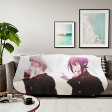 Load image into Gallery viewer, Shiro and Mephisto Sherpa Blanket
