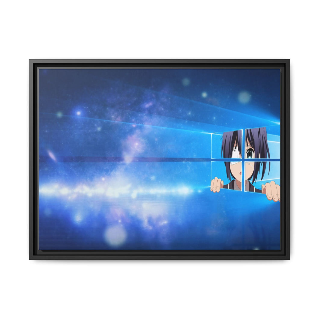Windows 10 Rikka Chuunibyou Canvas Framed Art Print