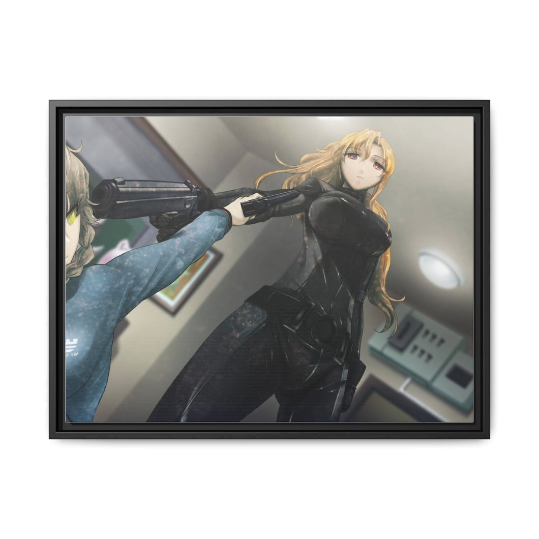 Badass Suzuha Canvas Framed Art Print