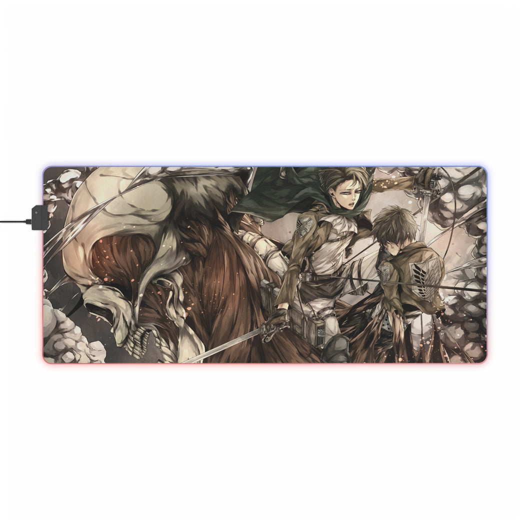 Anime Attack On Titan RGB LED Mouse Pad (Desk Mat)