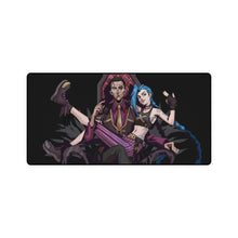 Load image into Gallery viewer, Arcane Jinx and Silco Mouse Pad (Desk Mat)
