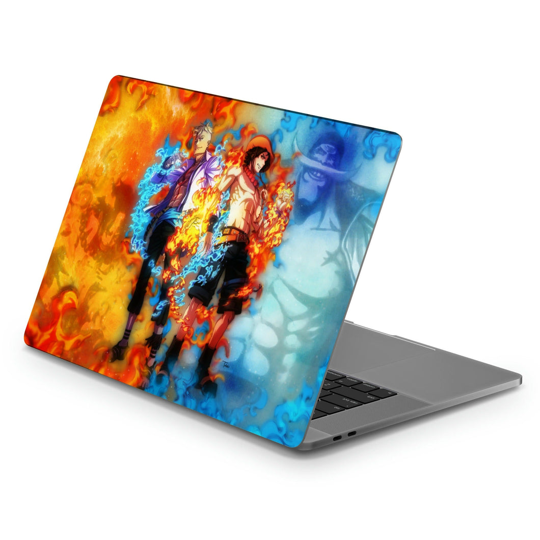 Ace,Marco and White Beard Macbook Skin