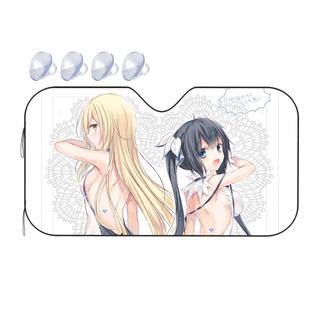 Aiz and Hestia Car Sunshade