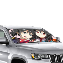 Load image into Gallery viewer, Akame and Kurome Car Sunshade
