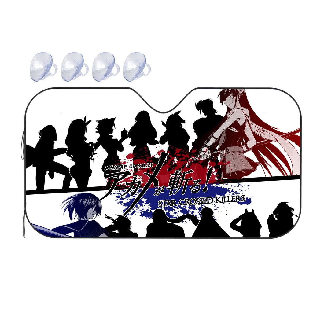 Akame ga Kill! Akame, Akame Ga Kill, Kurome  Car Sunshade