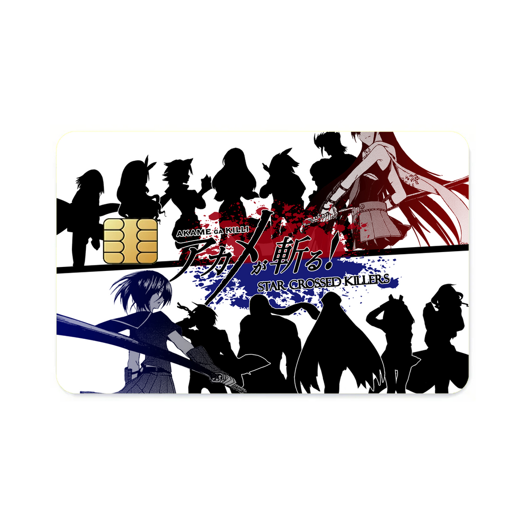 Akame ga Kill! Akame, Akame Ga Kill, Kurome  Credit Card Skins (4-in-1 Pack)