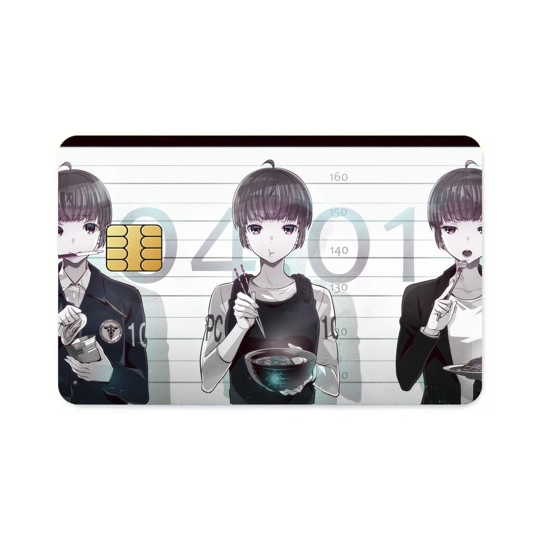 Akane Tsunemori Eating  Credit Card Skins (4-in-1 Pack)